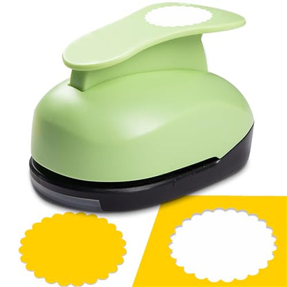 Circle Punch 2.8 Inch Scalloped Circle Cutter