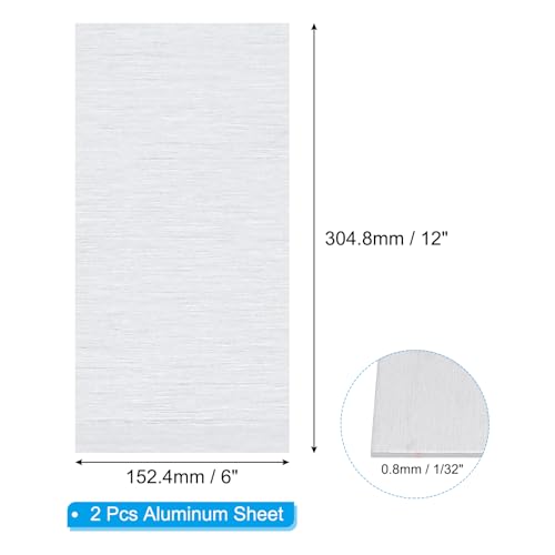 6061 T651 Aluminum Sheet Metal 12 x 6 x 1 (2 Count)