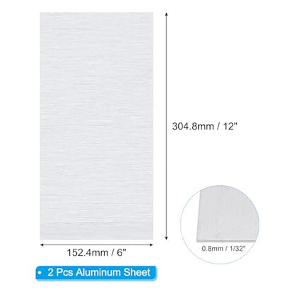 6061 T651 Aluminum Sheet Metal 12 x 6 x 1 (2 Count)