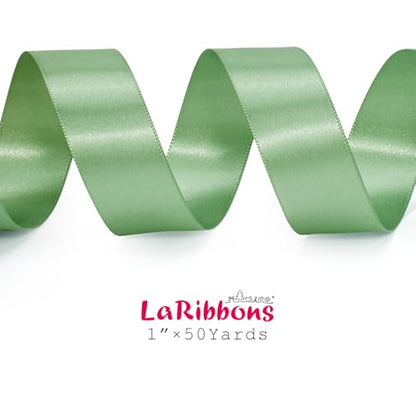 Sage Green Satin Ribbon 1 inch x 50 Yards