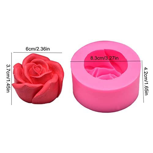 Rose Candle Mold Flower Silicone Mold for Soap