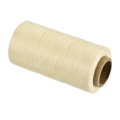 Waxed Thread 284 Yard 0.8mm 150D Flat Wax Thread Polyester Waxed String for Leather Sewing Hand Weaving Book Binding Home Decoration
