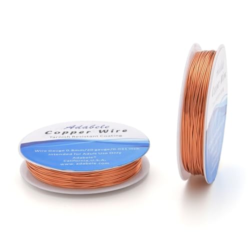131 Feet Tarnish Resistant Jewelry Copper Wire 0.8mm