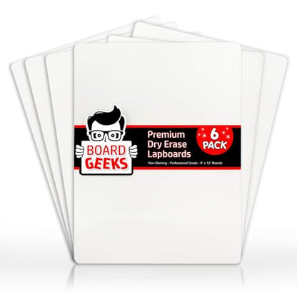 6 Small Dry Erase Board for Kids (6 Count)