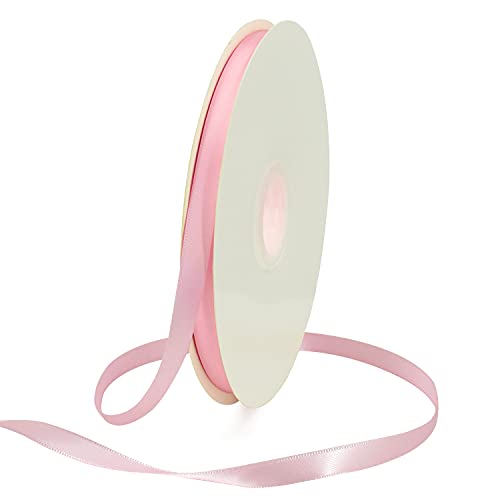 100yds 3 8 Inch Pink Satin Ribbon for Craft Gifts Wrapping