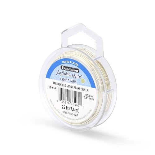 20 Gauge Silver Plated Tarnish Resistant Colored Copper Craft Wire