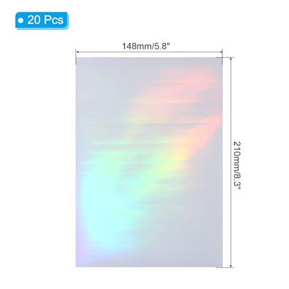 8.3x5.8 Holographic Sticker Paper (20 Count)