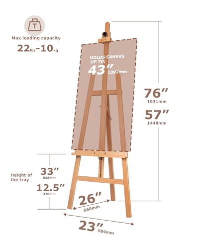 Adjustable Wooden Painting Art Easel Stand for Artists