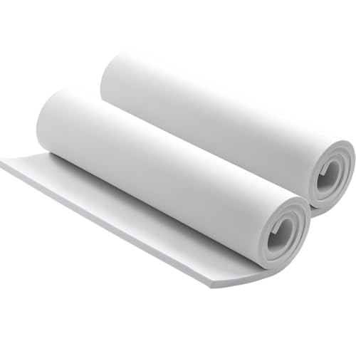 6mm EVA Foam Sheets Roll 16x59in White 2pcs for Cosplay 90kg