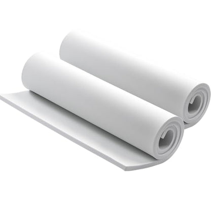 6mm EVA Foam Sheets Roll 16x59in White 2pcs for Cosplay 90kg