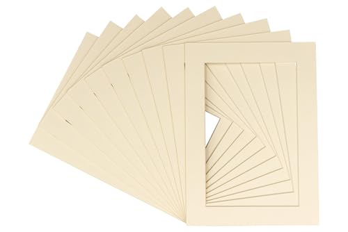 Pack of 25 Acid Free 8x10 Mats Bevel Cut for 5x8 Photos (25 Count)