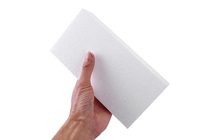 4pcs 8x4x2in Craft Foam Blocks White for DIY Crafting and Model