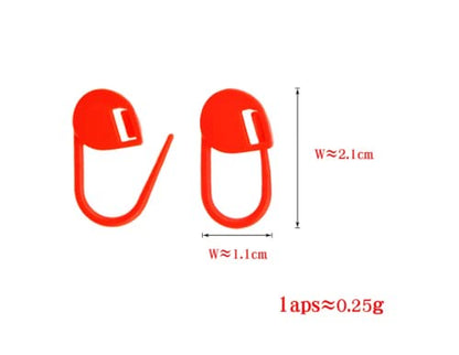 10 Colors Stitch Needle Marker Knitting Crochet Locking Clip Counter
