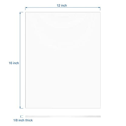 Clear Cast Acrylic Sheet 12" x 16" x 1 (2 Count)