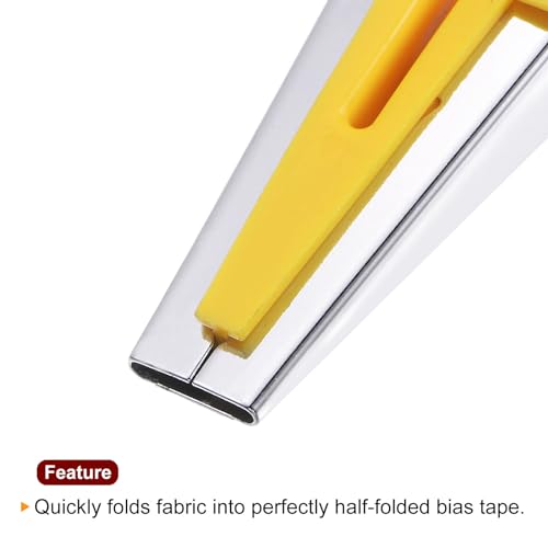 Bias Tape Maker Kit 12mm Single and Double Fold Fabric Bias Binding Maker Sew Tool for Fabric Quilting Sewing Crafting DIY
