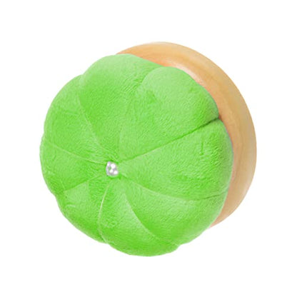 Wooden Base Needle Pincushions Japanese Style Pin Cushions Round Pin Cushion Needle Holder for Sewing Quilting Needlework DIY Crafts