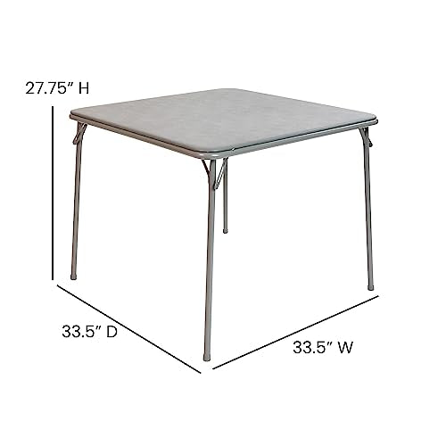 Gray 33.5" Square Folding Table