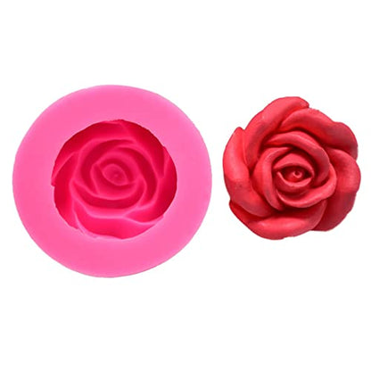 Rose Candle Mold Flower Silicone Mold for Soap