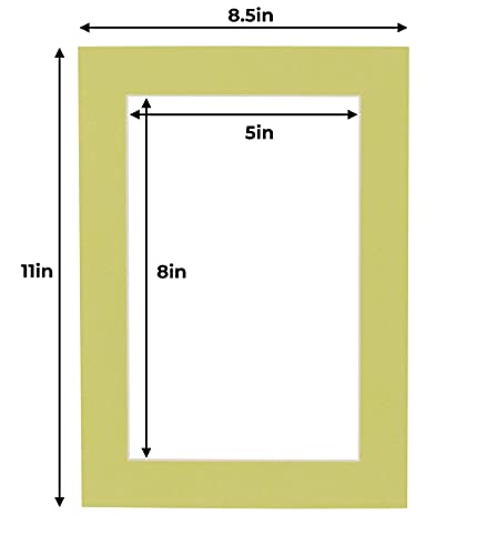 5.5x8.5 Mat for 8.5x11 Frame (25 Count)
