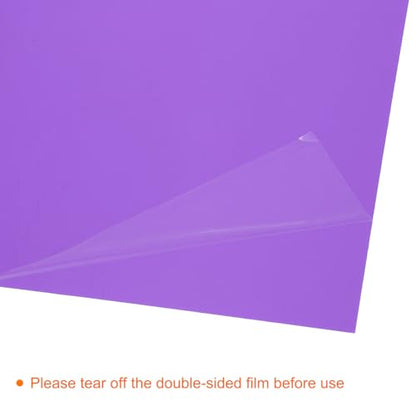 4Pcs A4 Gel Light Lighting Filter Overlay Transparent Color Correction Plastic Vinyl PVC Sheets Photography Television Purple (4 Count)