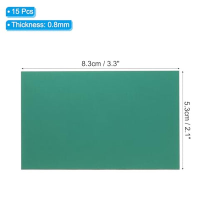 2.1x3.3 Inch Anodized Aluminum Sheet Metal (15 Count)
