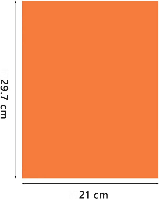 A4 Origami Paper Orange 100 Sheets, 8.27×11.7 inch Double Sided Color Easy Fold Big Origami Paper A4 Colored Copy Papers Thin 70gsm for Beginners, DIY handwork Art and Craft Projects (210 x 297 mm) - Crafty Corner