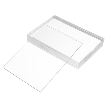Pack of 10 Clear Cast Acrylic Sheet 5" x 7" x 1 (10 Count)