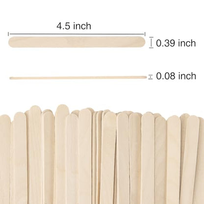 2400Pcs 4.5" Wooden Popsicle Sticks (2400 Count)