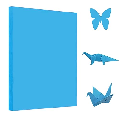 A4 Origami Paper Lake Blue 100 Sheets (100 Count)