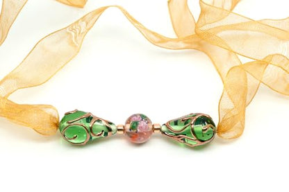 10 pcs Mix of Bohemia Lampwork Czech Glass Beads with Flowers (10 Count)