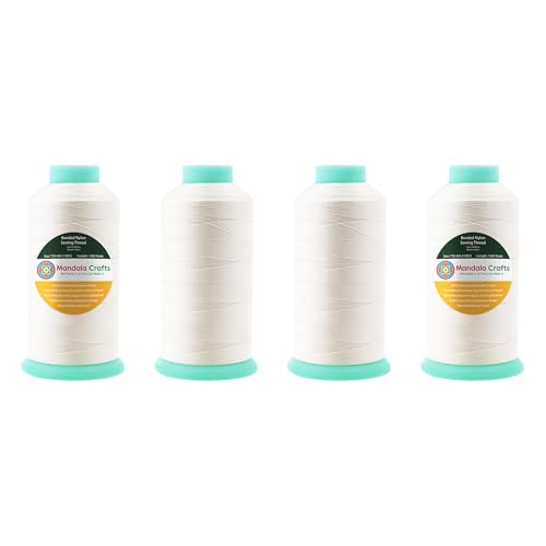Size 69 210D T70 Off White Combo Bonded Nylon Thread 6000YDs (18000 Foot)