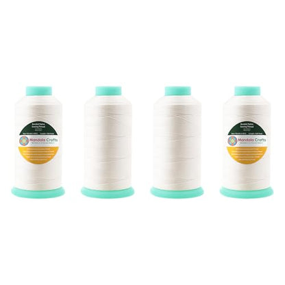 Size 69 210D T70 Off White Combo Bonded Nylon Thread 6000YDs (18000 Foot)
