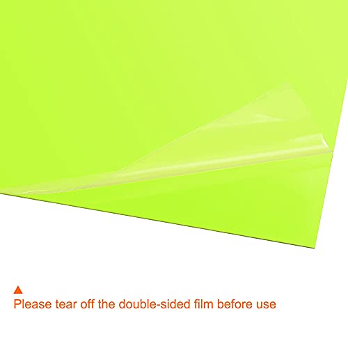 4Pcs A4 Gel Light Lighting Filter Overlay Transparent Color Correction Plastic Vinyl PVC Sheets Photography Television Fluorescent Green (4 Count)