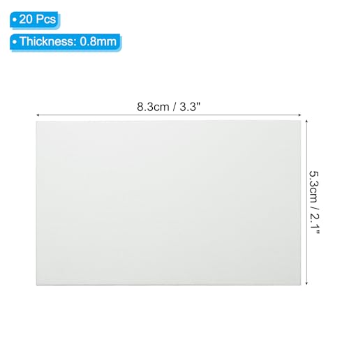 2.1x3.3 Inch Anodized Aluminum Sheet Metal (20 Count)