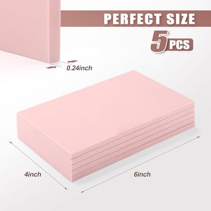 5 PCS 4"x6" Soft Linoleum Blocks for Printmaking & Stamp Making