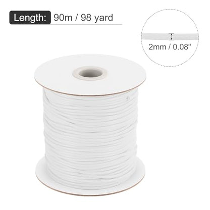 Waxed Cord 2mm Waxed Polyester Cord 98 Yard Wax String for Bracelet Making