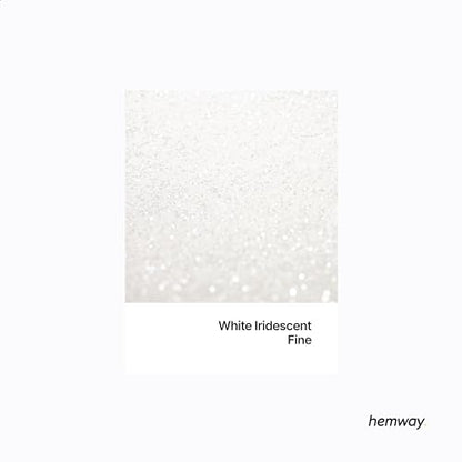 Resin Glitter White Iridescent 100g Fine (3.5 Ounce)