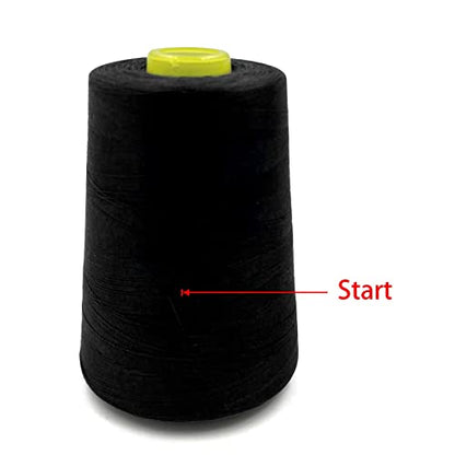 4 Cones of 3000 Yards Each Spool Thread for All Purpose Sewing (12000 Foot)
