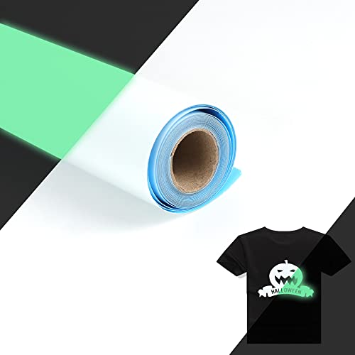 RENLITONG Luminous Green Glow in The Dark Heat Transfer Vinyl HTV Rolls (11.2 Ounce)