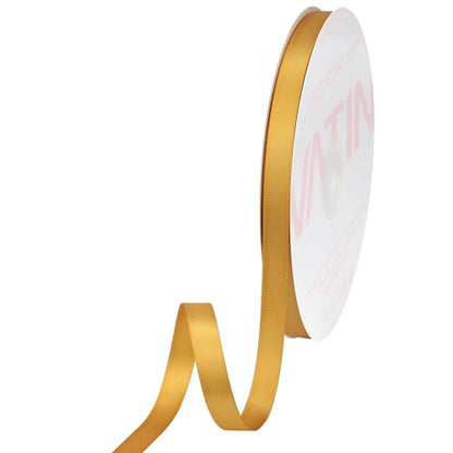 Old Gold Satin Ribbon 3 (150 Foot)