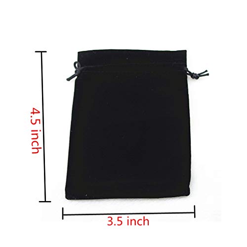 20pcs 3.5 "X 4.5" Velvet Drawstring Cloth Jewelry Pouches Gift Candy Bags Wedding Headphones Bag