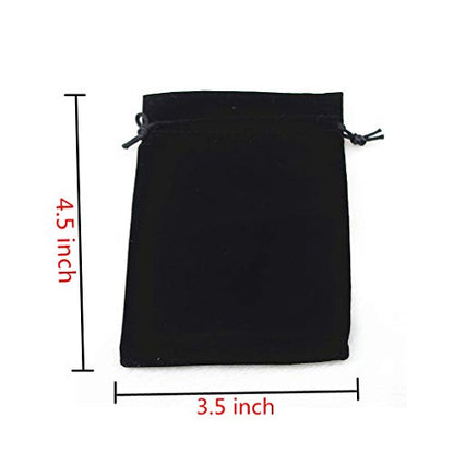 20pcs 3.5 "X 4.5" Velvet Drawstring Cloth Jewelry Pouches Gift Candy Bags Wedding Headphones Bag