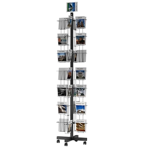 56 Pockets Countertop Rotating Greeting Card Rack