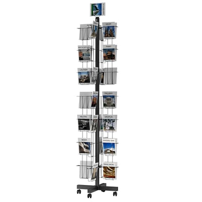 56 Pockets Countertop Rotating Greeting Card Rack