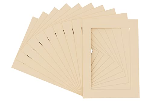 Pack of Ten 8x10 Mats Bevel Cut for 6x8 Photos (10 Count)