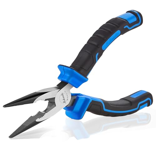 Needle Nose Pliers 6.5" Long Nose Pliers for Wire Bending