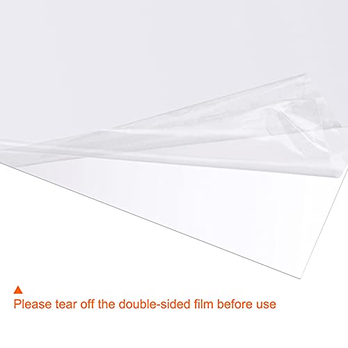4Pcs A4 Gel Light Lighting Filter Overlay Transparent Color Correction Plastic Vinyl PVC Sheets Photography Television Clear (4 Count)