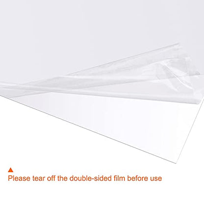 4Pcs A4 Gel Light Lighting Filter Overlay Transparent Color Correction Plastic Vinyl PVC Sheets Photography Television Clear (4 Count)