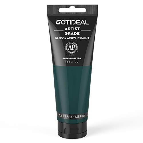 Acrylic Paint Phthalo Green Tubes (4.1 Fl Oz)