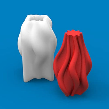 Irregular Cylinder Silicone Candle Mold
